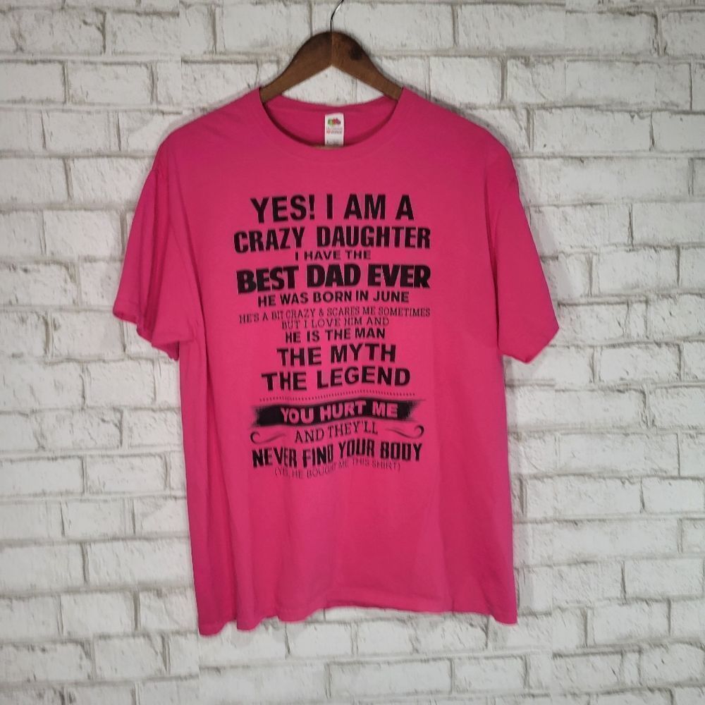 Dad to daughter graphic tee